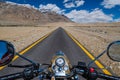 Ladakh region near Leh, India. This region is a purpose of motorcycle expeditions organised by Indians