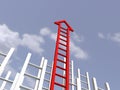 Ladder of acheivment. success and persistence