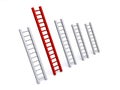 Ladder bar graph Royalty Free Stock Photo