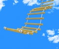 Ladder Climb Means Upwards Steps And Victors Royalty Free Stock Photo