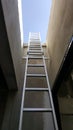 Ladder for climbing to the sky Royalty Free Stock Photo