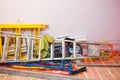 Ladder and construction materials on the floor of apartment during construction and renovation Royalty Free Stock Photo