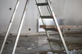 Ladder on construction site Royalty Free Stock Photo