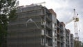 Ladder Crane and building construction site Royalty Free Stock Photo