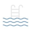 Ladder flat vector icon which can easily modify or edit Royalty Free Stock Photo