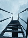 Ladder going up high