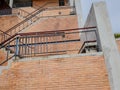 A ladder going up to a building in Thailand