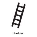 Ladder icon vector isolated on white background, logo concept of