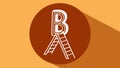Ladder with letter B, for basic learning and building, vector design Generative AI Royalty Free Stock Photo