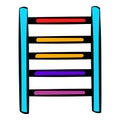 Ladder on playground icon, icon cartoon