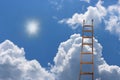 Ladder to blue beautiful heaven
