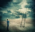 Ladder to unknown Royalty Free Stock Photo