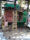 Ladder used for carrying dead bodies in varanasi