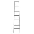 Ladder vector isolated white icon. Construction climb up tool equipment. Cartoon high instrument tall moving aluminum