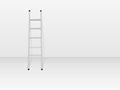 Ladder in white room