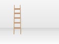 Ladder in white room