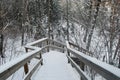 Ladders covered with snow