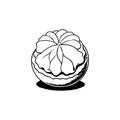 Laddu Icon hand draw black colour diwali logo symbol perfect