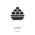 Laddu icon vector. Trendy flat laddu icon from religion collection isolated on white background. Vector illustration can be used