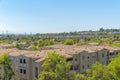 Ladera Ranch residential buildings in high angle view at Southern California