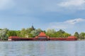 Ladies bath at Palic lake in Serbia Royalty Free Stock Photo