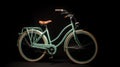 ladies bike on dark background