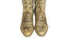 Ladies Brown Western Cowboy Boots Royalty Free Stock Photo