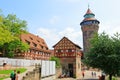 The Ladies` Building Kemenate, Deep Well Tiefer Brunnen and Sinwell Tower Sinwellturm of Nuremberg Castle NÃÂ¼rnberger Burg,