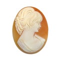 Ladies' Cameo Brooch Royalty Free Stock Photo
