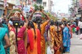 Ladies carrying Bonalu Pots, Hyderabad, India