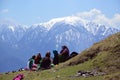 Ladies chatting outdoor