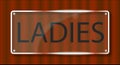Ladies Door Name Plate
