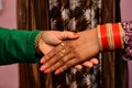 Ladies Frind hand to  hand Royalty Free Stock Photo