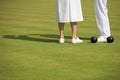 Ladies Lawn Bowling Match Royalty Free Stock Photo
