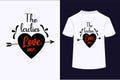 The ladies love me typography t-shirt design Royalty Free Stock Photo