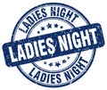 ladies night blue stamp