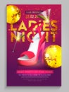 Ladies Night Party Flyer, Banner or Template.