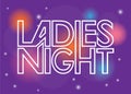 Ladies night sign Royalty Free Stock Photo