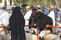 Ladies in Nizwa goat market