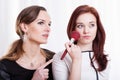 Ladies preparing make up