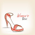 Ladies shoe for International Womens Day celebration.