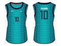 Women Sleeveless Sports t-shirt Jersey design concept Illustration Vector suitable for girls for Soccer, netball, Football