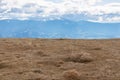 Ladinger Spitz - Panoramic view on snowcapped mountain peak Speikkogel on Koralpe seen from Gertrusk on way to Ladinger Spitz