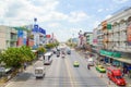 Ladkrabang road in Huatakea, Bangkok, Thailand Royalty Free Stock Photo