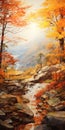 Stunning Autumn Landscape Painting With Hyper-detail By Bayard Wu