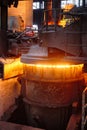 Ladle-furnace. Iron smelting, Steel production. Metallurgy. Industry