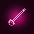 ladle icon. Elements of kitchen tools in neon style icons. Simple icon for websites, web design, mobile app, info graphics