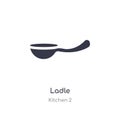 ladle icon. isolated ladle icon vector illustration from kitchen 2 collection. editable sing symbol can be use for web site and Royalty Free Stock Photo