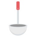 Ladle Isolated Vector Icon editable Royalty Free Stock Photo
