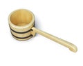 Ladle for the sauna on white background. 3d render imag Royalty Free Stock Photo